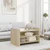 vidaXL Table basse chêne sonoma 80x50x50 cm bois d'ingénierie