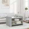 vidaXL Table basse gris béton 80x50x50 cm bois d'ingénierie