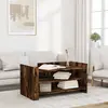 vidaXL Table basse chêne fumé 100x50x50 cm bois d'ingénierie