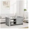 vidaXL Table basse gris béton 100x50x50 cm bois d'ingénierie