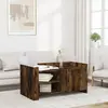 vidaXL Table basse chêne fumé 100x50x50 cm bois d'ingénierie
