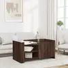 vidaXL Table basse chêne marron 100x50x50 cm bois d'ingénierie