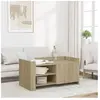 vidaXL Table basse chêne sonoma 100x50x50 cm bois d'ingénierie