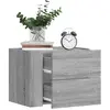 vidaXL Tables de chevet murales 2 pcs sonoma gris 45x30x35 cm