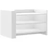 vidaXL Table basse blanc 80x50x50 cm bois d'ingénierie