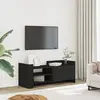 vidaXL Meuble TV Noir 100x35x40 cm Bois d'ingénierie