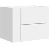 vidaXL Table de chevet murale blanc 45x30x35 cm
