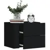 vidaXL Tables de chevet murales 2 pcs noir 45x30x35 cm
