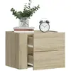 vidaXL Table de chevet murale chêne sonoma 45x30x35 cm