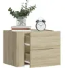 vidaXL Tables de chevet murales 2 pcs chêne sonoma 45x30x35 cm