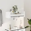 vidaXL Étagère murale blanc 100x35x30,5 cm bois d'ingénierie