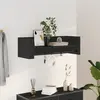 vidaXL Étagère murale noir 100x35x30,5 cm bois d'ingénierie