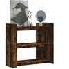 vidaXL Table console chêne fumé 100x35x90 cm bois d'ingénierie