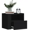 vidaXL Tables de chevet murales 2 pcs noir 45x30x35 cm