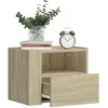 vidaXL Tables de chevet murales 2 pcs chêne sonoma 45x30x35 cm