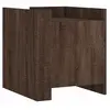 vidaXL Table de chevet chêne marron 45x50x50 cm bois d’ingénierie