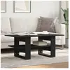 vidaXL Table basse noir 102x55x42 cm bois d'ingénierie