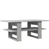 vidaXL Table basse gris béton 102x55x42 cm bois d'ingénierie
