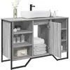 vidaXL Armoire lavabo de salle de bain sonoma gris 91x35x60 cm