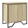 vidaXL Armoire lavabo de salle de bain chêne sonoma 60x35x60 cm