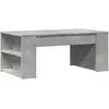 vidaXL Table basse gris béton 102x55x42 cm bois d'ingénierie