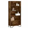 vidaXL Bibliothèque chêne fumé 80x31x169 cm bois d'ingénierie