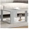 vidaXL Table basse sonoma gris 51,5x51,5x30 cm bois d'ingénierie