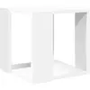 vidaXL Table basse blanc 32x32x30 cm bois d'ingénierie