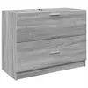 vidaXL Armoire d'évier sonoma gris 78x37x59 cm bois d'ingénierie