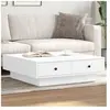 vidaXL Table basse Blanc 90x90x28 cm Aggloméré