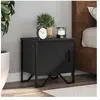 vidaXL Table de chevet Noir 40 x 30 x 40 cm Aggloméré