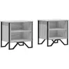 vidaXL Tables de chevet 2 pcs sonoma gris 40x30x40cm bois d'ingénierie