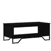 vidaXL Table basse noir 100x51x40 cm bois d'ingénierie