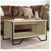 vidaXL Table basse chêne sonoma 75x51x40 cm bois d'ingénierie