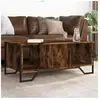 vidaXL Table basse chêne fumé 100x51x40 cm bois d'ingénierie