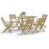 vidaXL Ensemble à manger de jardin 7 pcs Bois d'acacia solide