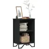 vidaXL Bibliothèque noir 50x31x74,5 cm bois d'ingénierie