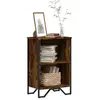 vidaXL Bibliothèque chêne fumé 50x31x74,5 cm bois d'ingénierie