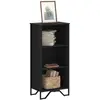 vidaXL Bibliothèque noir 50x31x106 cm bois d'ingénierie