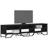 vidaXL Meuble TV noir 180x34x41 cm bois d'ingénierie