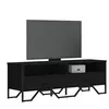 vidaXL Meuble TV noir 122x34x41 cm bois d'ingénierie