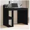 vidaXL Bureau noir 103,5x56,5x94 cm bois d'ingénierie