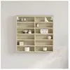 vidaXL Armoire à vitrine chêne sonoma 60x8,5x58 cm bois d'ingénierie