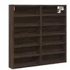vidaXL Armoire à vitrine chêne marron 60x8,5x58 cm bois d'ingénierie