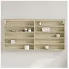 vidaXL Armoire à vitrine chêne sonoma 100x8,5x50 cm bois d'ingénierie