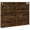vidaXL Armoire à vitrine chêne fumé 100x8,5x75 cm bois d'ingénierie