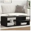 vidaXL Table basse noir 102x55x35 cm bois d'ingénierie