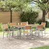 Vidaxl Ensemble De Salle À Manger Pour Jardin 7 Pcs Gris Et Marron