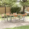 Vidaxl Ensemble De Salle À Manger Pour Jardin 7 Pcs Gris Et Marron