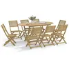 vidaXL Ensemble à manger de jardin 9 pcs bois d'acacia solide